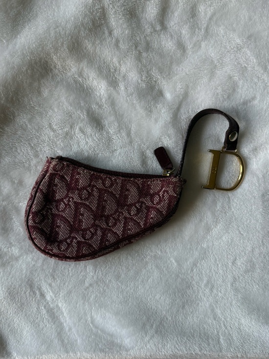 Dior Handbags - Dior Burgundy Saddle Bag